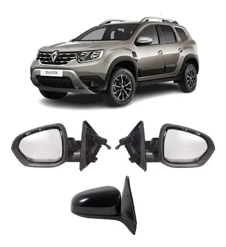 Par De Retrovisores Renault Duster Oroch Manual 2021 22/23 Le/ Ld
