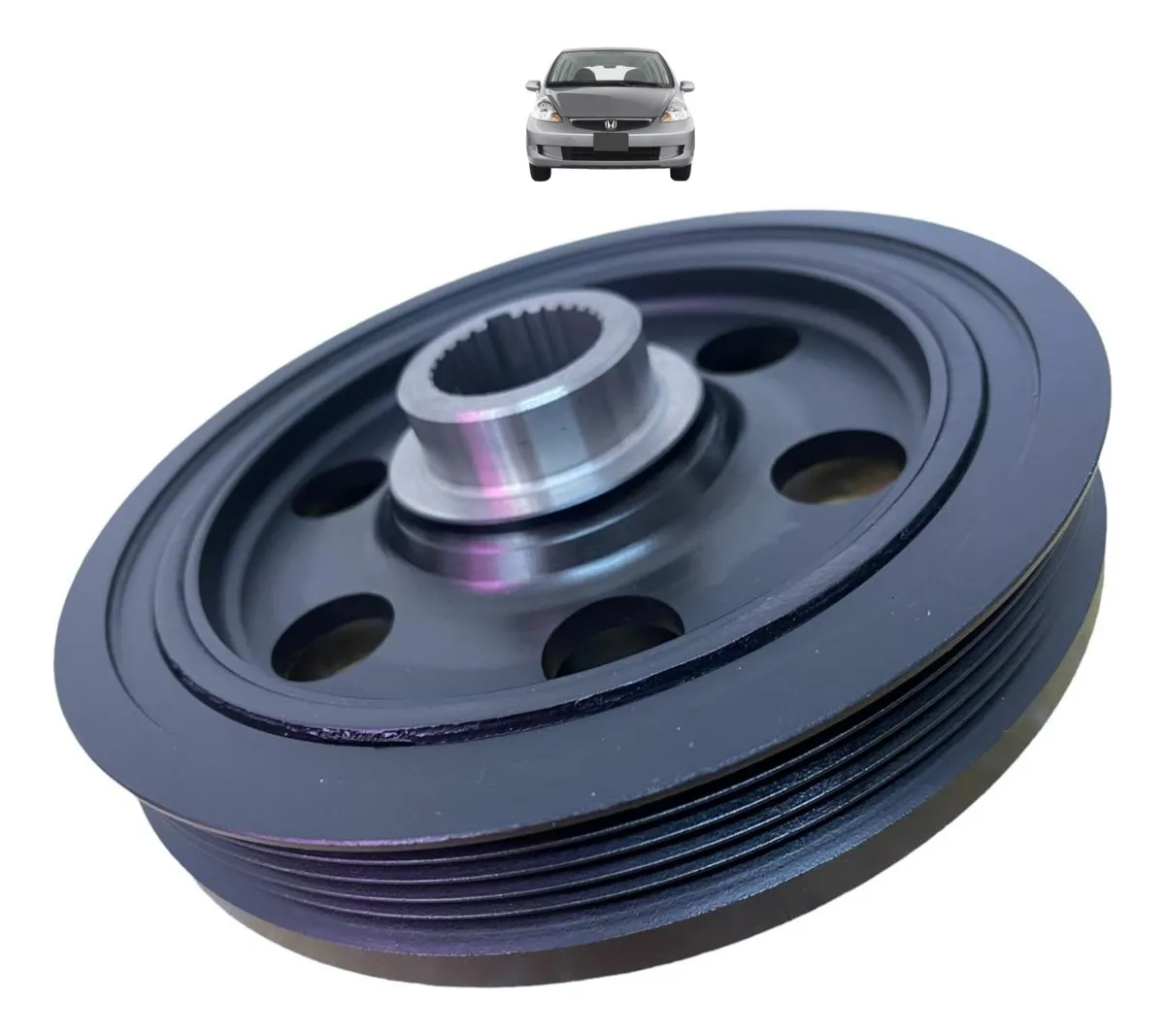 Polea de cigüeñal para Fit 1.4 16v 2003 2004 2005 2006 2007 2008