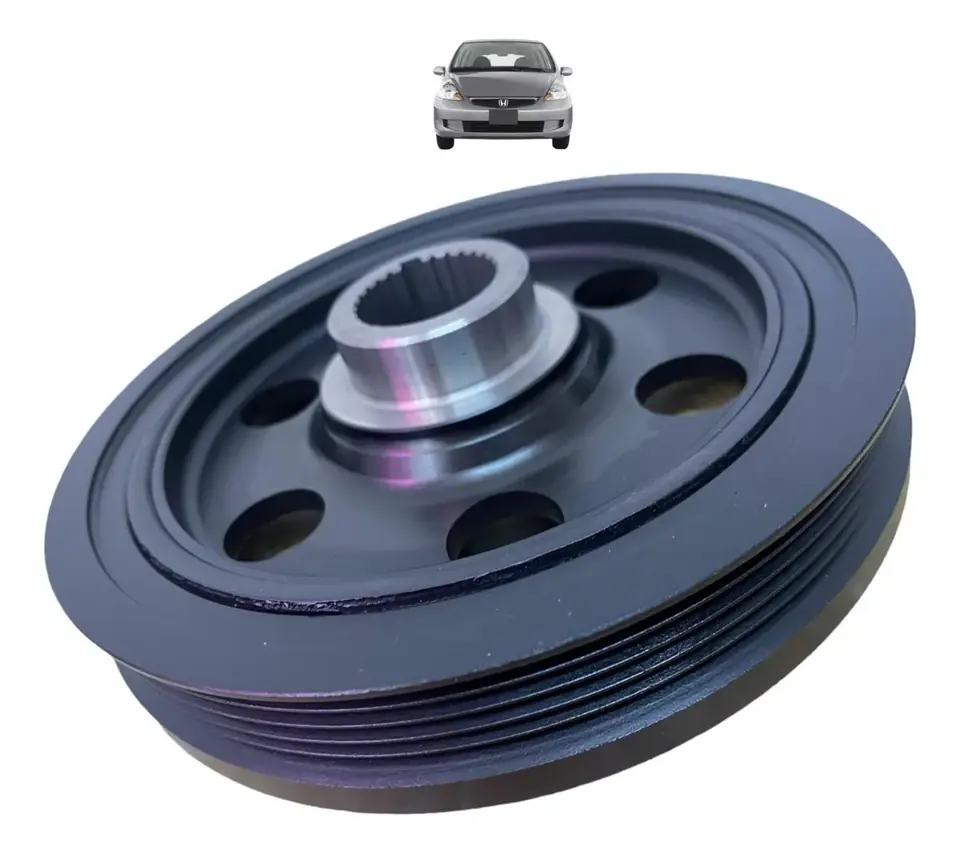 Polea de cigüeñal para Fit 1.4 16v 2003 2004 2005 2006 2007 2008