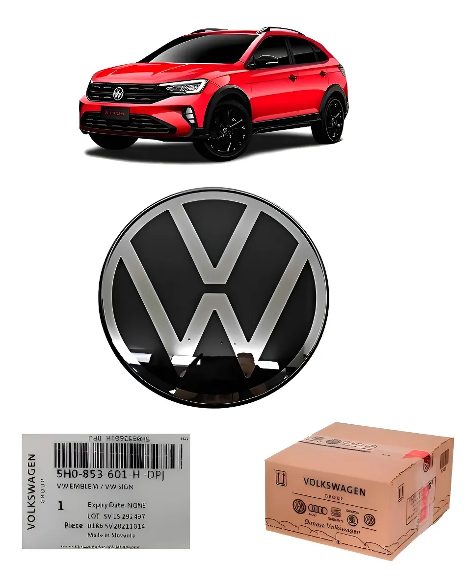 Emblema Frontal Volkswagen para Sistemas ACC – Nivus, Taos, T-Cross, Polo y Virtus