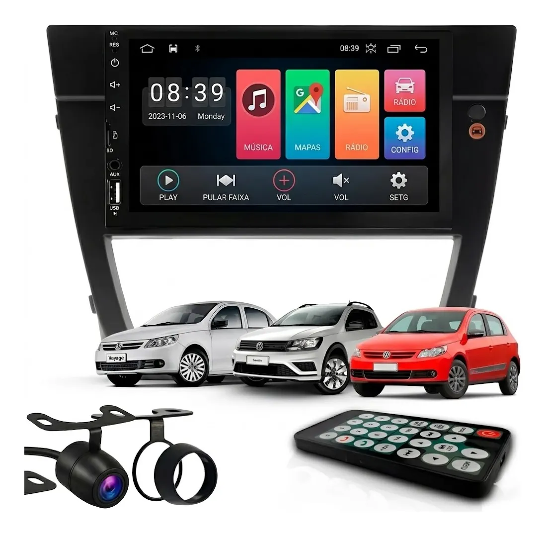 Kit Central Multimedia Usb camara Trasera gol g5