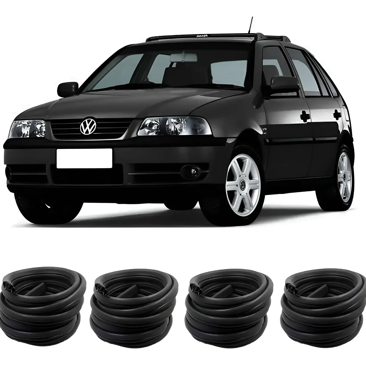 Kit de juntas de goma para 4 puertas de Gol Parati G2 G3 G4 (todos los años)
