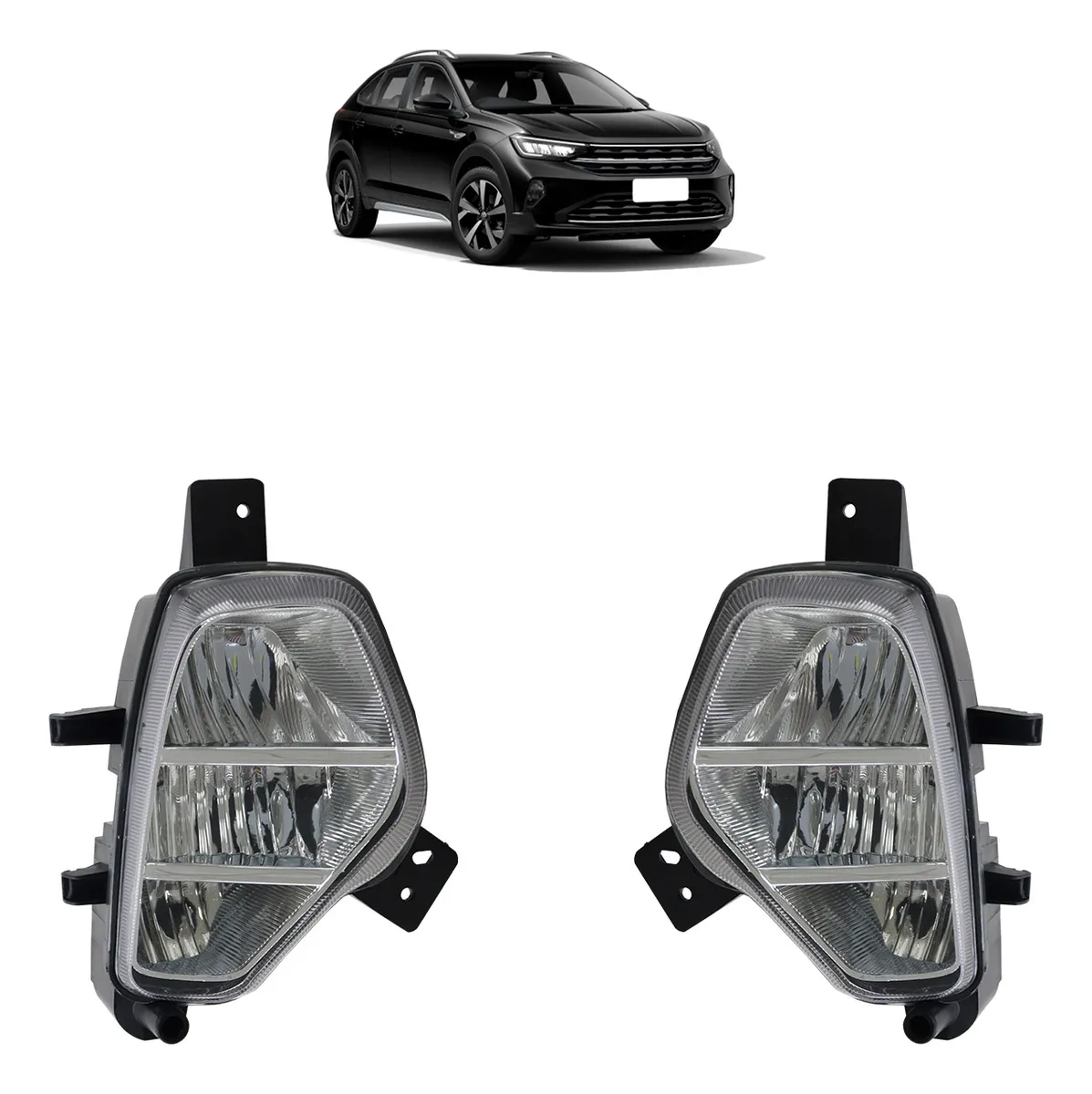Par de faros antiniebla LED para Nivus 2018, 2019, 2020, 2021 a 2023