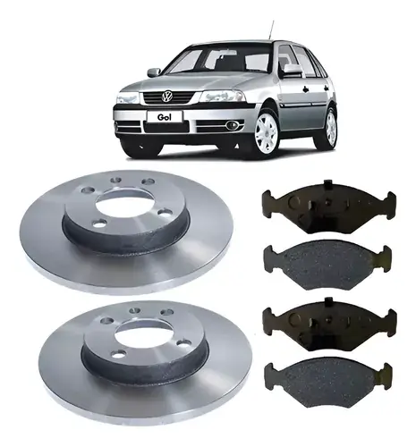 Discos y Pastillas de Freno Gol G3 2000 2001 2002 2003 2004