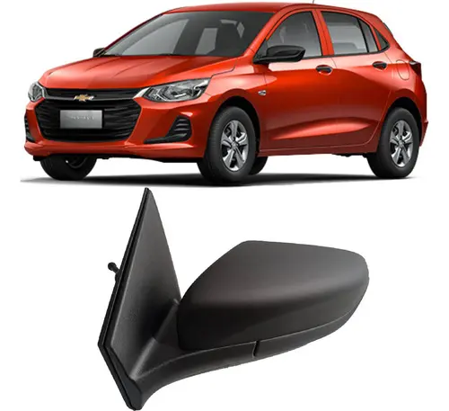 Retrovisor Manual Chevrolet Onix Hatch / Sedan Plus 2020 a 2025 con Tapa – Unidad