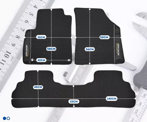 Juego de alfombrillas de goma para automóviles para Chevrolet