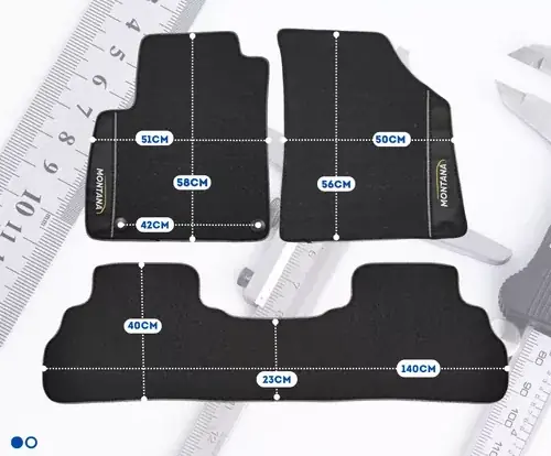 Juego de alfombrillas de goma para automóviles para Chevrolet