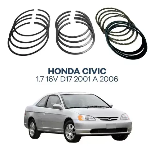 Anillo de segmento std Honda Civic 1.7 16v D17z 2004