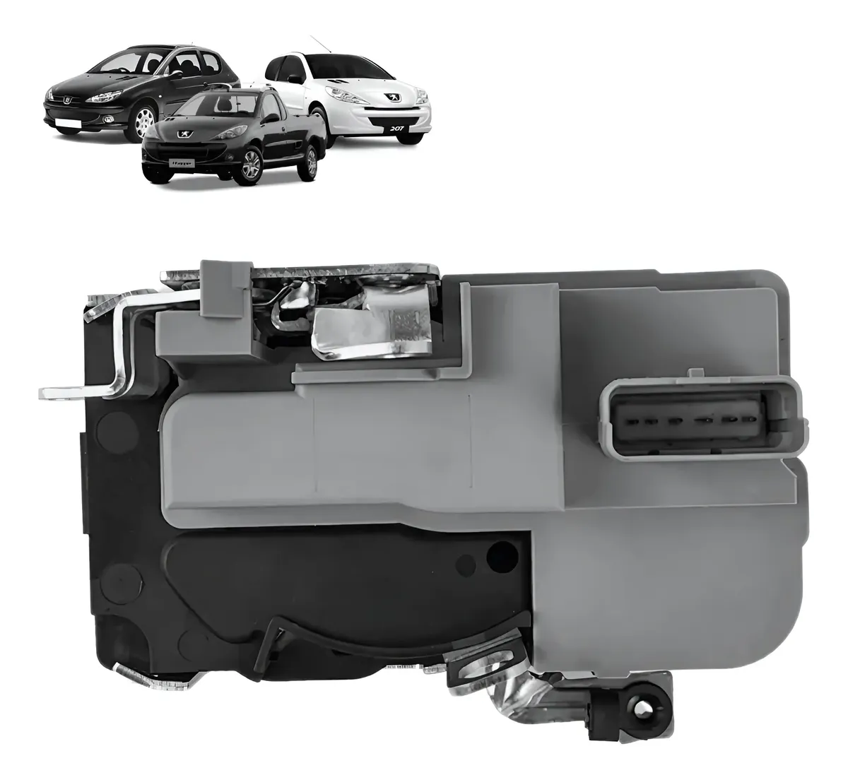Par de Cerraduras Eléctricas de Puerta Delantera Peugeot 206, 207 y Hoggar