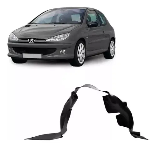 Guardabarros delantero Peugeot 206 207 1998 a 2012 Izquierda