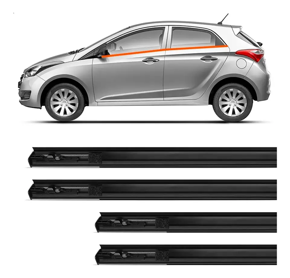 Juego de colisas exteriores originales para Hyundai HB20 Hatchback (2013-2019)