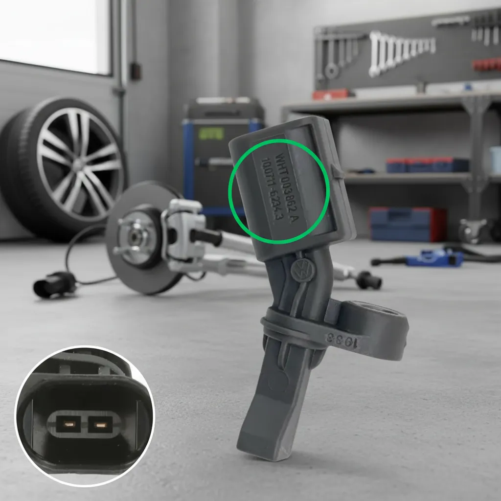 Sensor de freno ABS para T-Cross Nivus trasero derecho 19/ Original