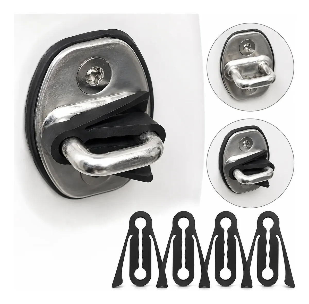 Kit de amortiguadores para cerradura de puerta de Auto - Antiimpacto - 4 piezas