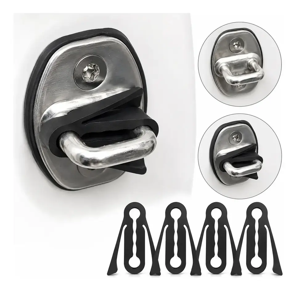 Kit de amortiguadores para cerradura de puerta de Auto - Antiimpacto - 4 piezas