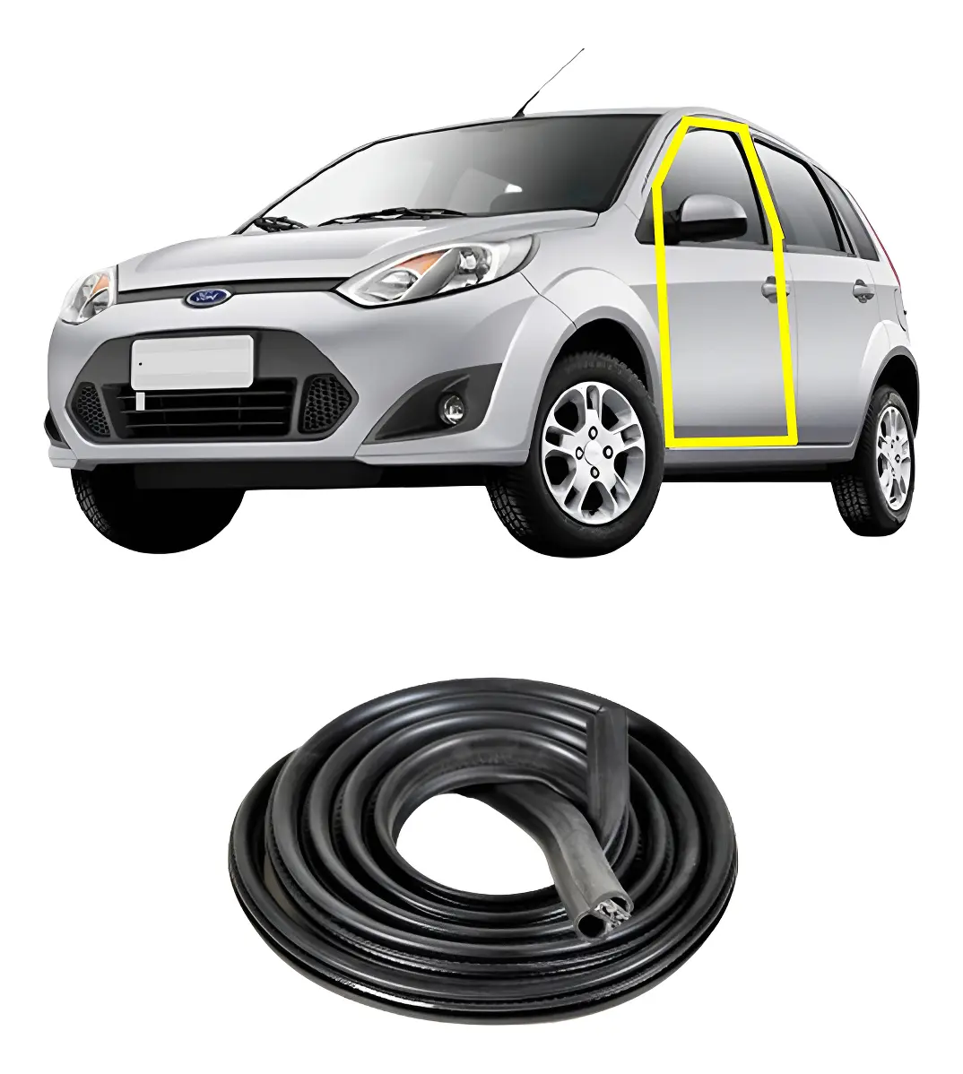 Goma Puerta Fiesta Hatch Sedan 2002 al 2014