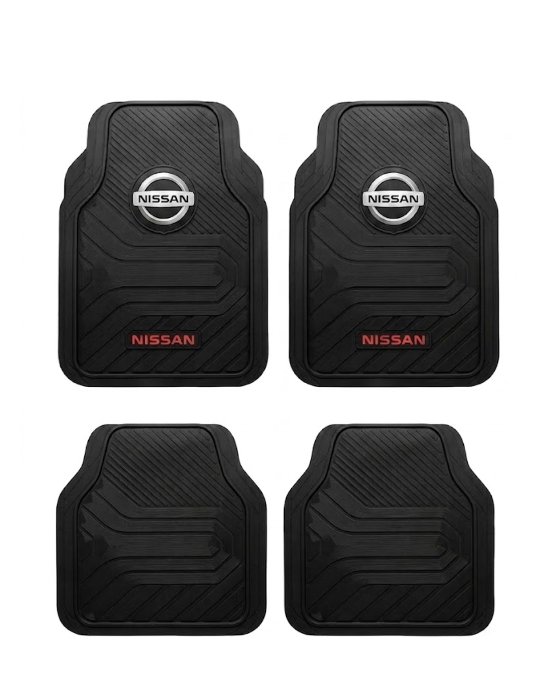 Juego de Alfombras de Goma Universales - Nissan (Línea Clásica / Moderna)