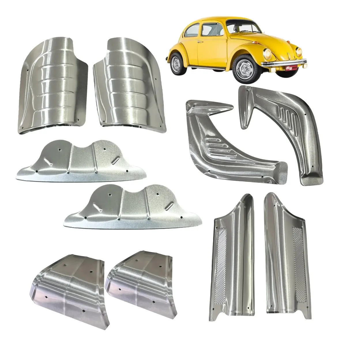 Kit de 10 fuelles de refuerzo de guardabarros de aluminio para VW Beetle