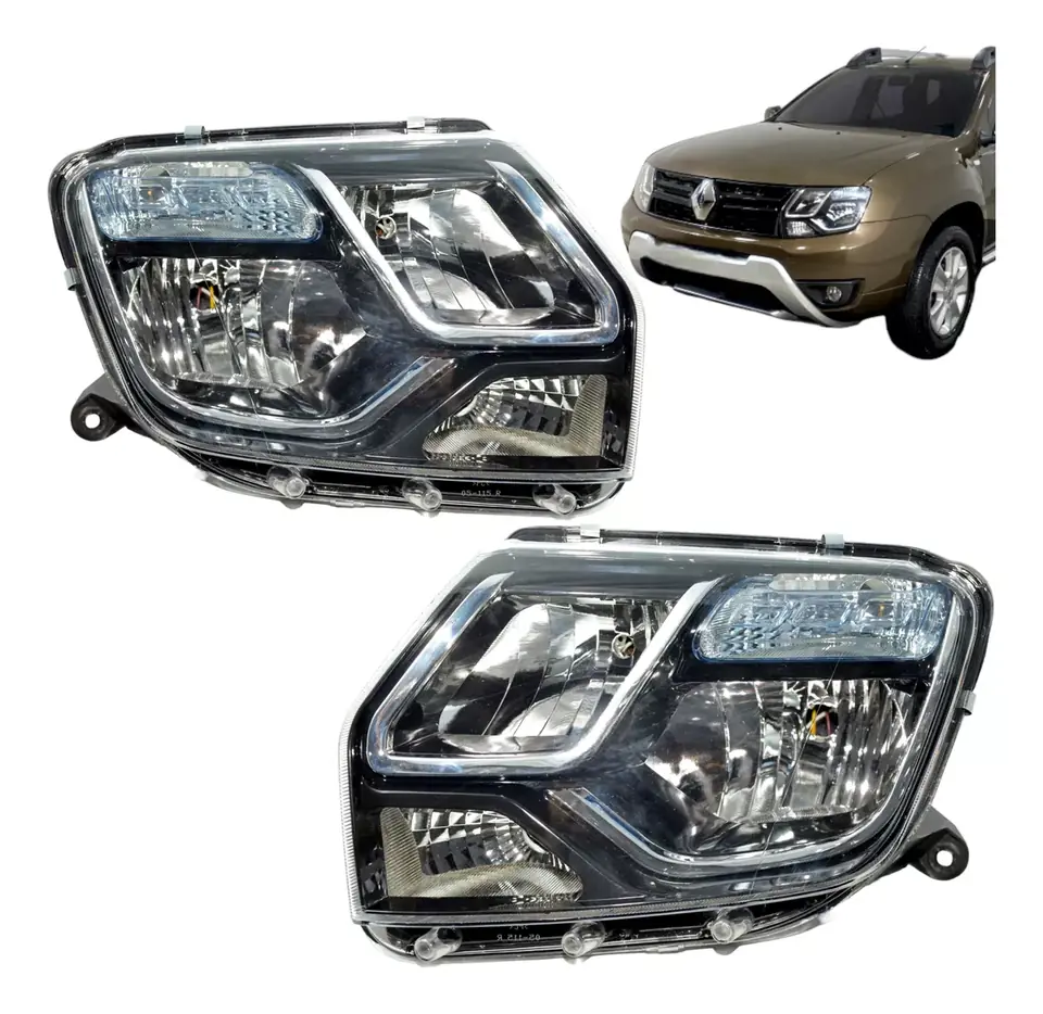 Faro Renault Duster Oroch 2016 2017 2018 2019 2020 C/ Azul (precio unitario) Derecho/Izquierdo