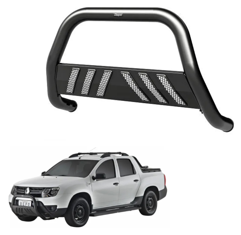 Defensa Duster Oroch 2015 2016 2017 2018 Con Rejilla Negra