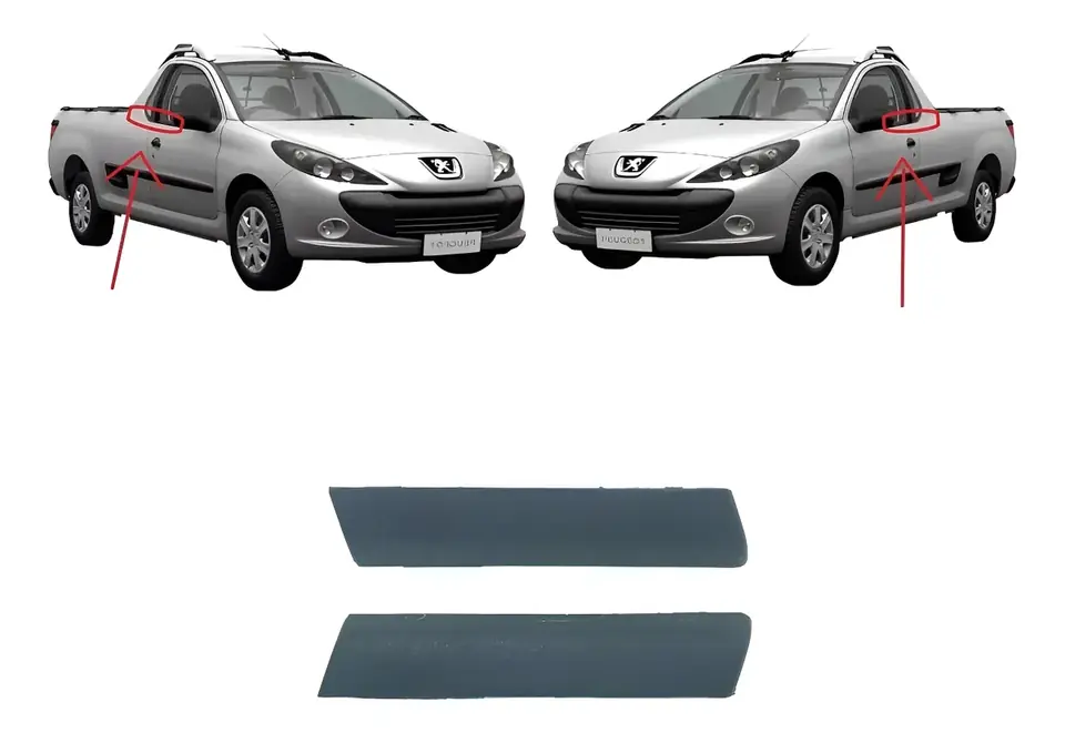 Kit de molduras de pilar Peugeot Hoggar de 2 puertas