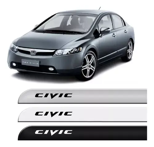 Moldura de puerta lateral Civic Color Original Modelos 2006 a 2011