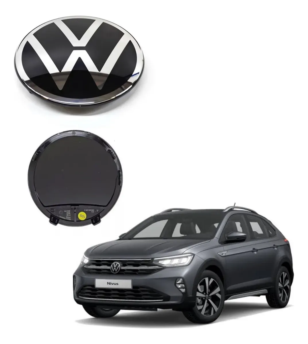 Emblema de parrilla delantera VW Nivus 2021 2022 2024 2025 Acc