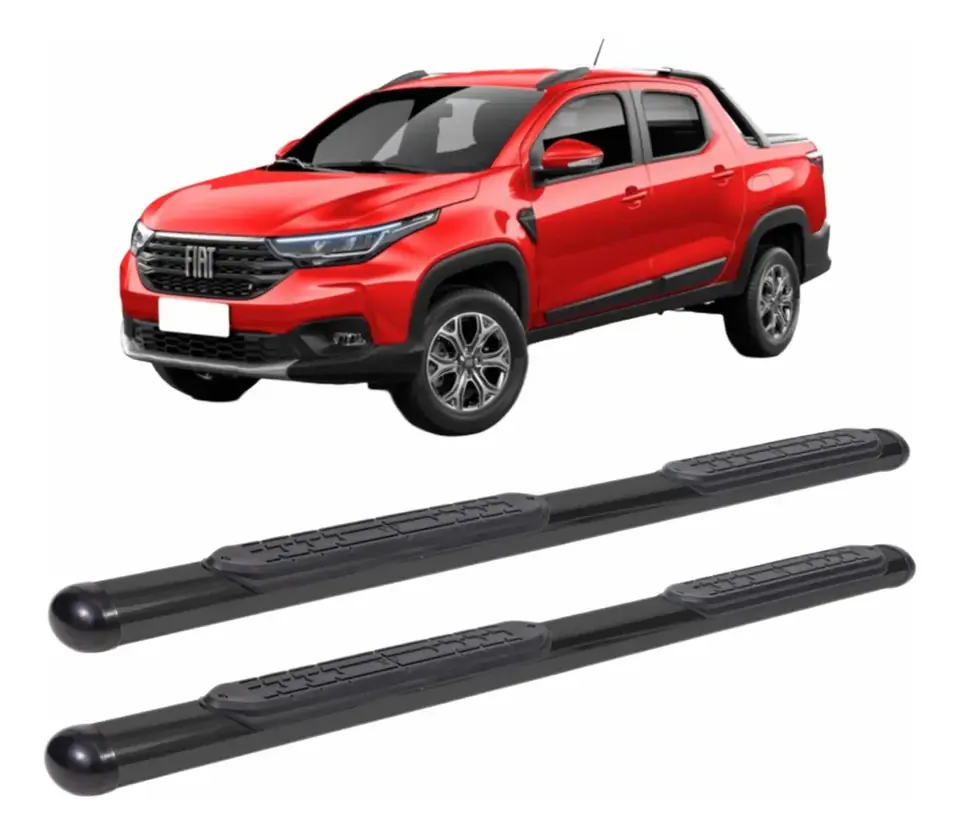 Estribo lateral ovalado Fiat Strada 2021 hasta 2025