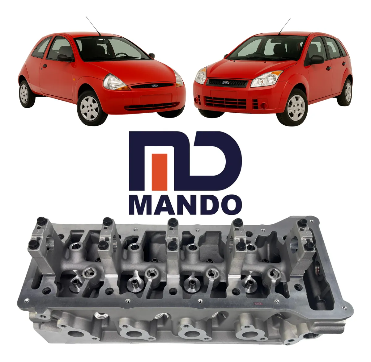 Tapa de cilindro Fiesta Ka 1.0 8v Flex Zetec Rocam 109mm 2006 A 2014