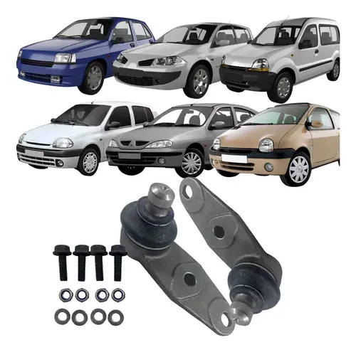 Par de pivotes de suspensión delantera Kangoo Clio Megane Twingo