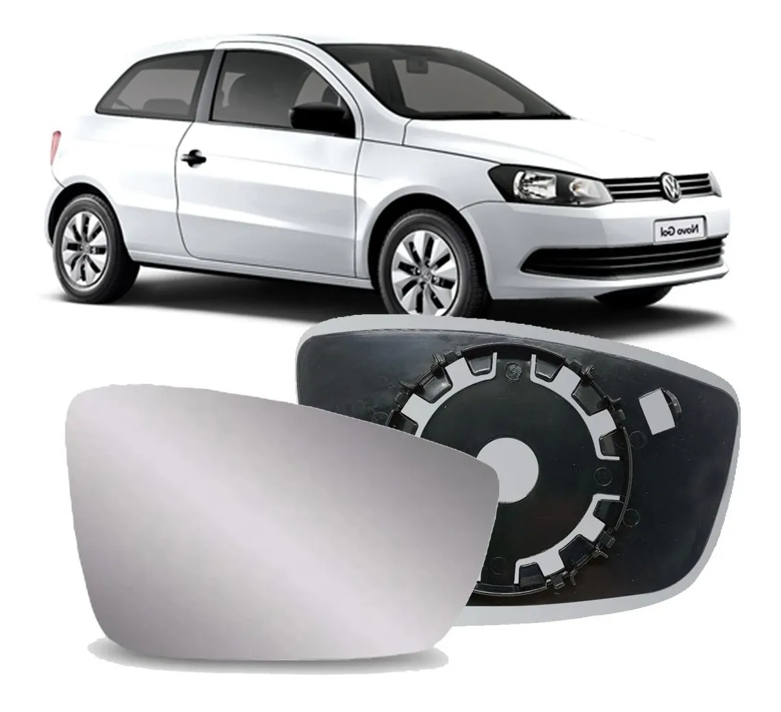 Lente de espejo retrovisor lateral derecho original Gol G6