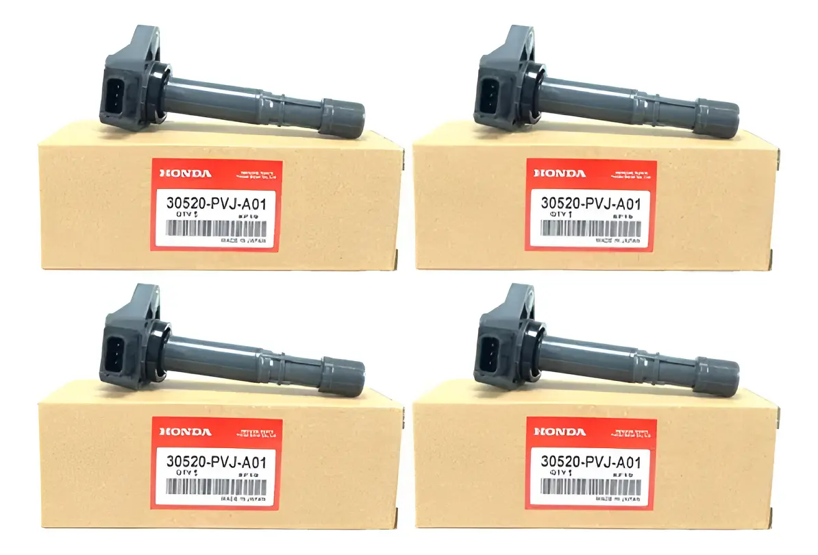 Kit 4 Bobinas de Encendido Honda Civic 1.7 16V 2001 a 2006 – Denso (Código 30520-PVJ-A01)