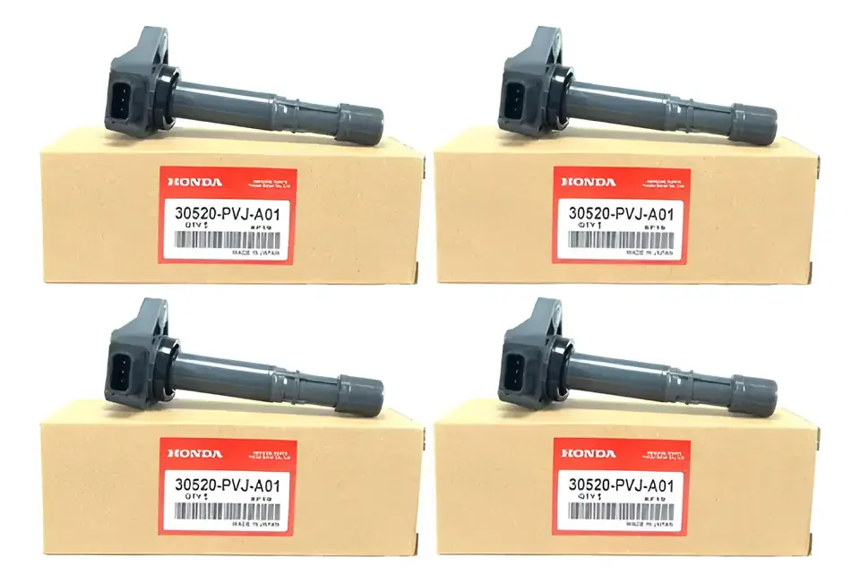 Kit 4 Bobinas de Encendido Honda Civic 1.7 16V 2001 a 2006 – Denso (Código 30520-PVJ-A01)