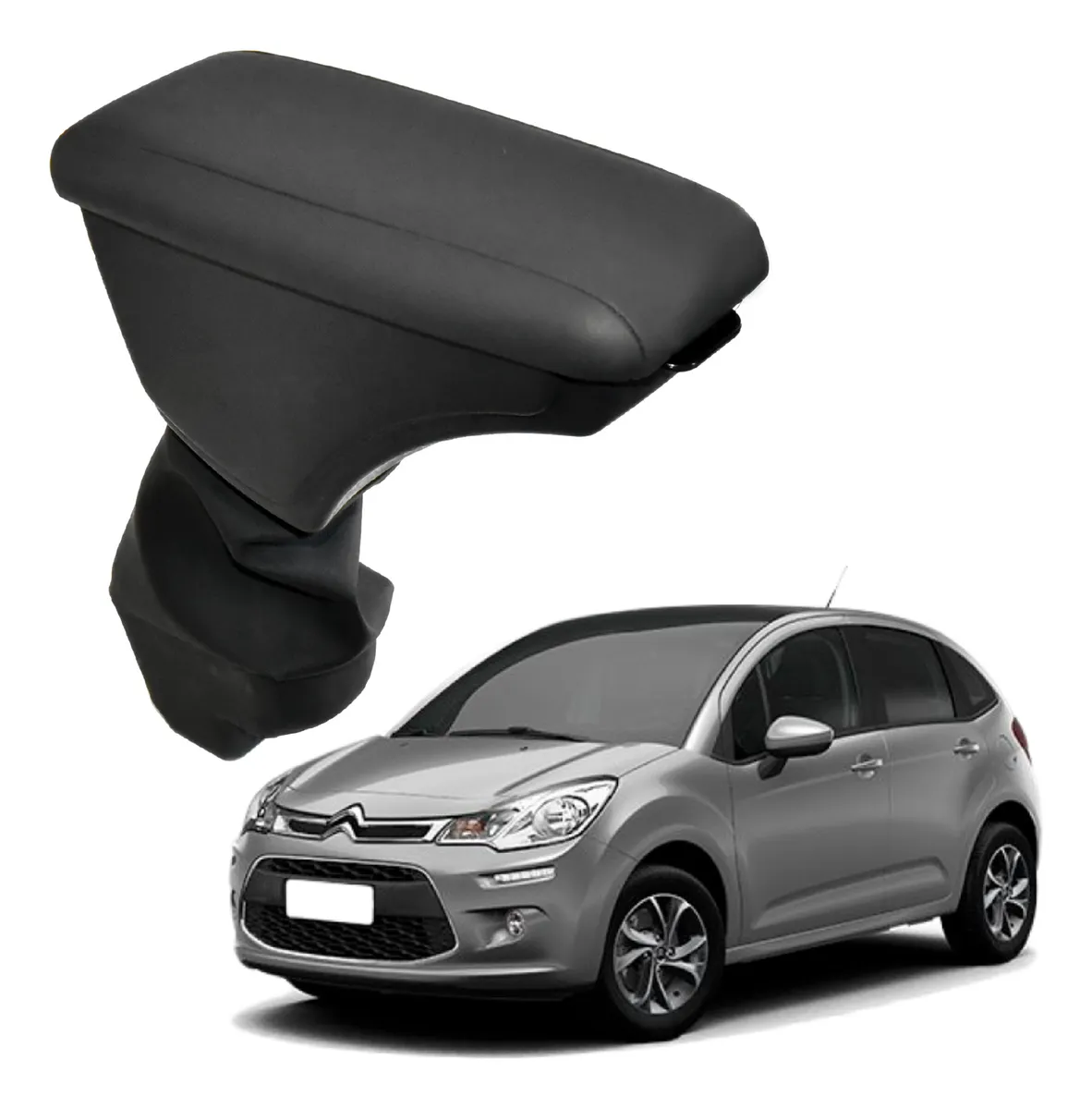 Accesorio de apoyabrazos de cuero para Citroën C3 (modelos 2011 y posteriores).