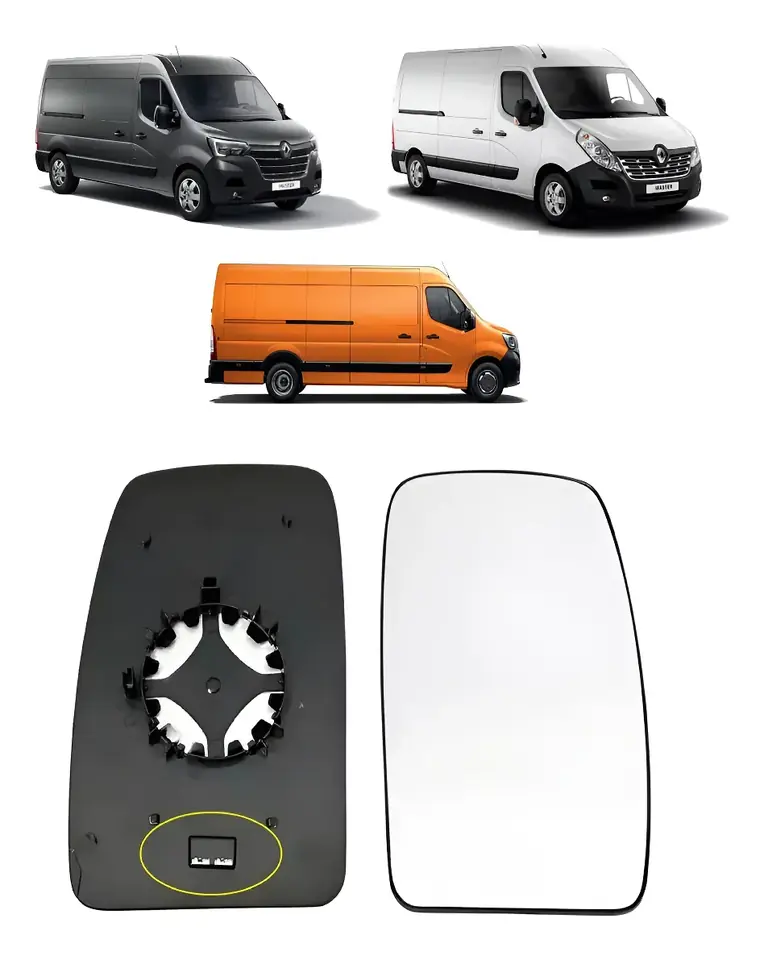 Lente del espejo retrovisor del Renault Master 2014 a 2018
