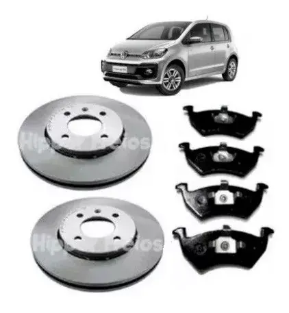 Discos y Pastillas de Freno Delanteros para Volkswagen Up! (2014 - 2019)