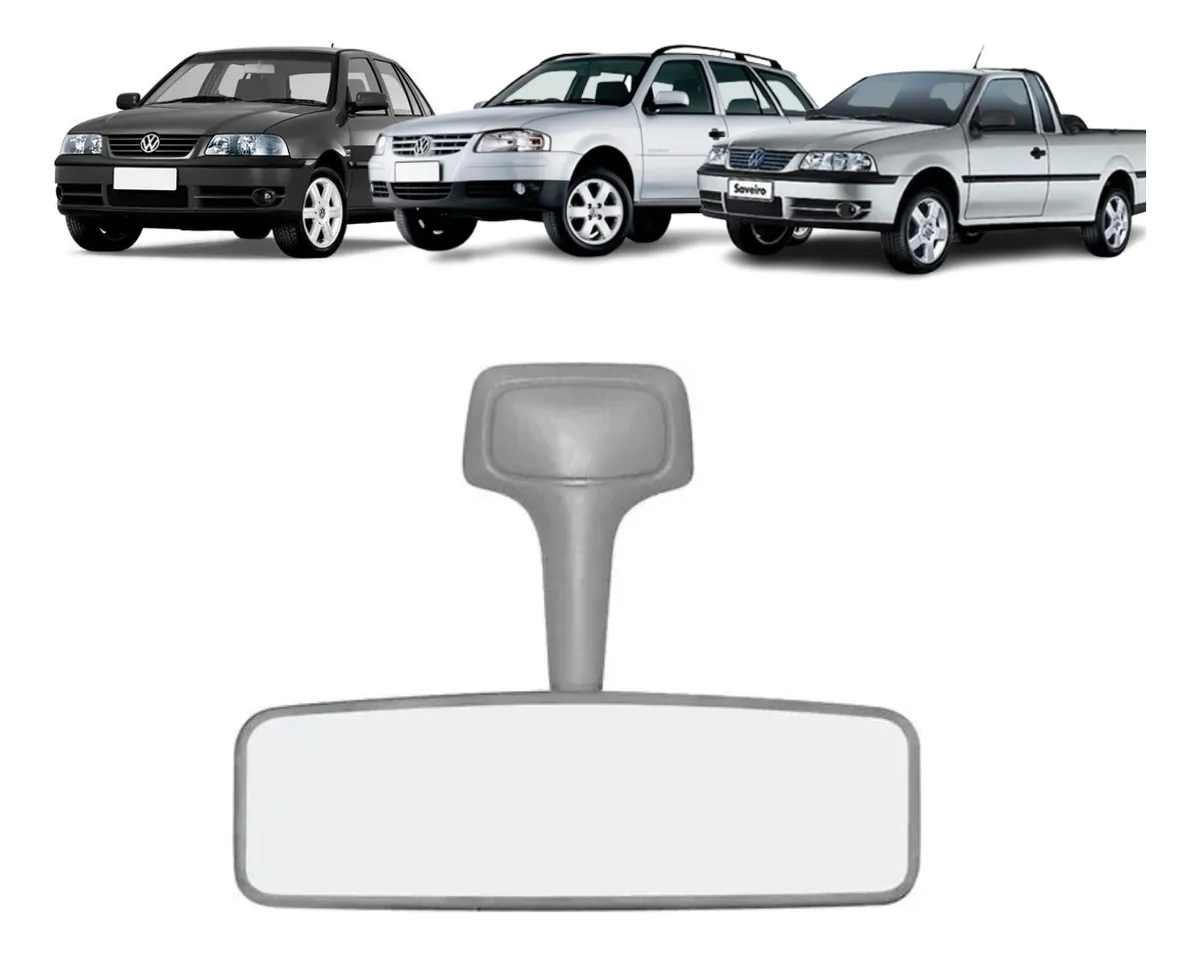 Espejo retrovisor interior Gol Parati Saveiro G3 G4 Gris Grafito