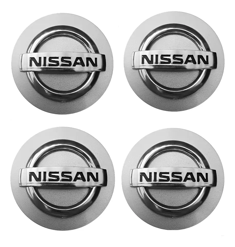 Kit de tapacubos centrales para llantas Nissan Kicks, Versa y March