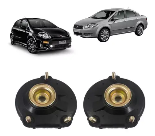 Par de parachoques amortiguadores delanteros Fiat Punto Linea