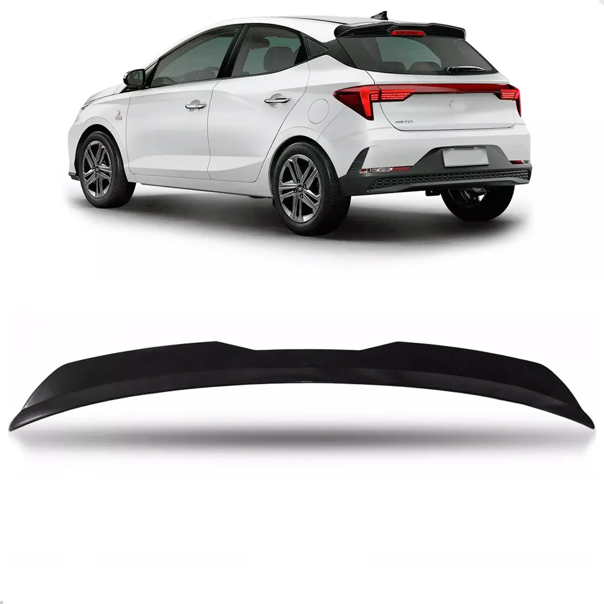 Alerón Universal para Vehículos Hatch – Negro Piano