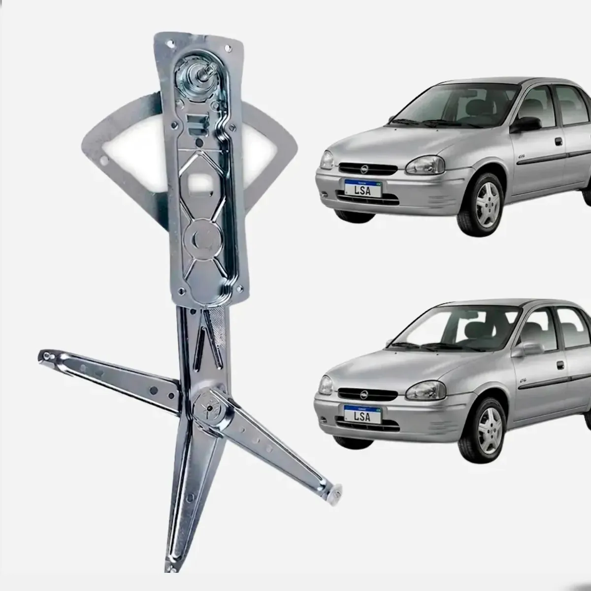 Máquina Levanta Vidrio Manual Delantera Izquierda Chevrolet Classic y Corsa 4 Puertas