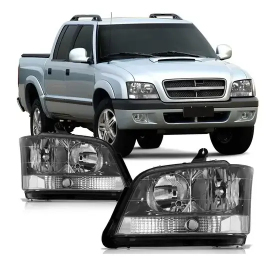 Farol Delantero S10 / Blazer Pitbull (2001–2011) Máscara Gris – Unidad