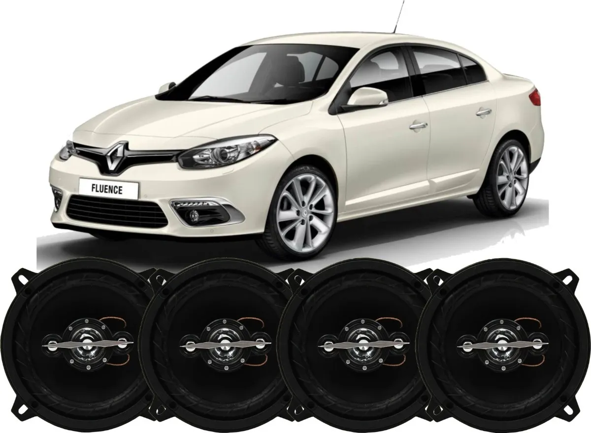 Kit 4 Parlantes 280wrms  Renault Fluence Puerta