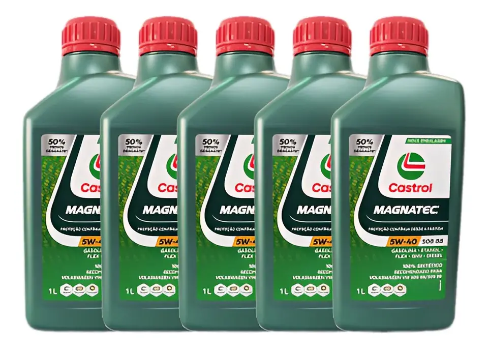 Pack de 5 Litros Aceite de Motor Castrol Magnatec 5W-40 Sintético