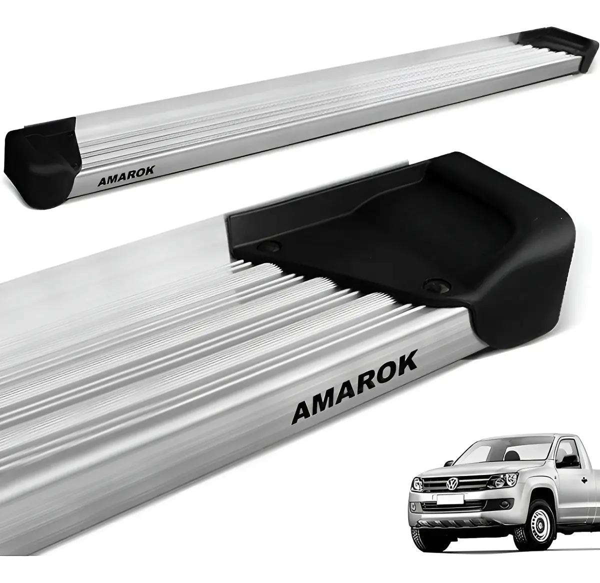 Soporte lateral para Amarok de cabina simple (2010 a 2026) - Aluminio