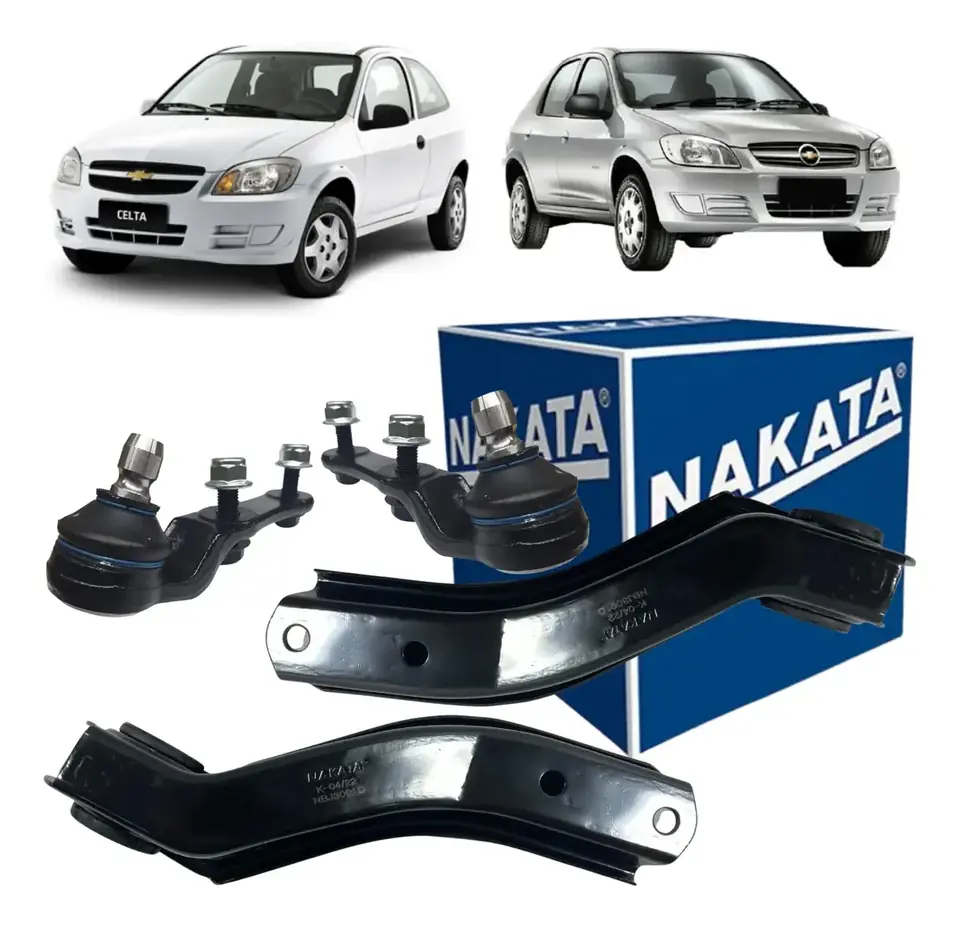 Par de brazos de control con rótulas para Celta Corsa Prisma 1999 2000 2001/2010 Eliminar de favoritos R$ 358  95