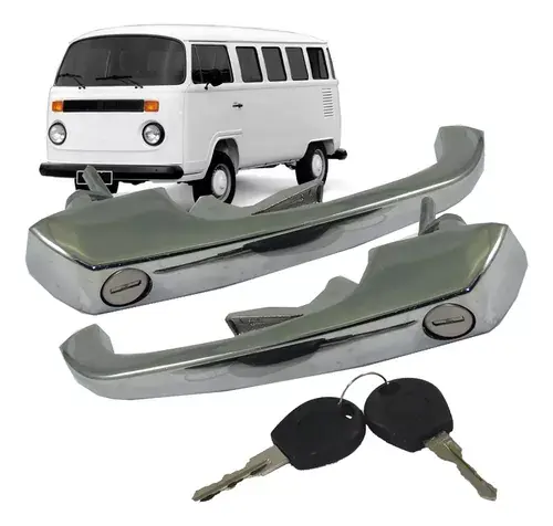 Par de manijas de puerta externas cromadas Kombi Clipper 1995 1996 1997