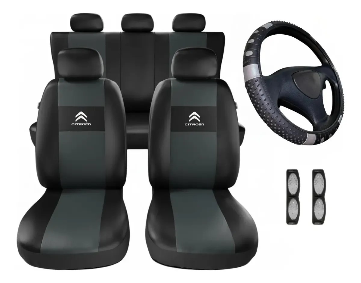 Juego De Fundas Para Asientos Citroen C3 2005 2006 2007 2008 2009 2010 cuero sintetico