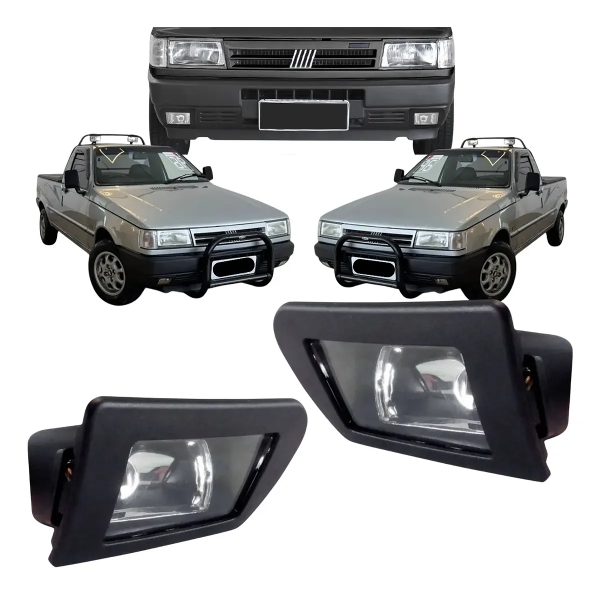 Par de Faroles Camineros Fiat Uno, Fiorino, Elba y Premio 1984 a 2005