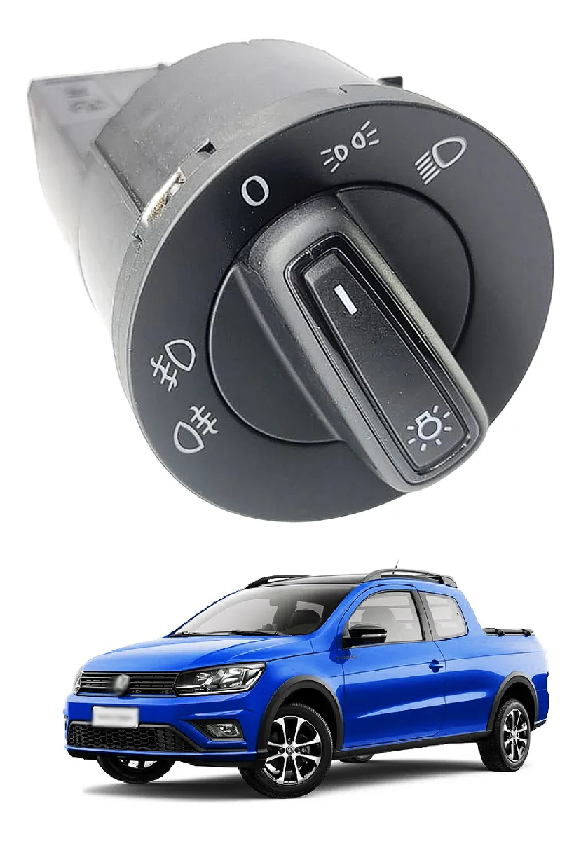 Chave Luz C/ Farol Milha Neblina Saveiro G7 G8 Robust 2017-2023