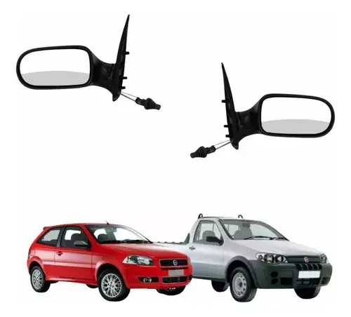 Par Retrovisor Fiat Palio Strada Bbb 2010 2011 2 Portas
